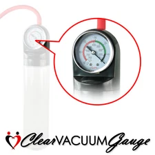 LeLuv MASTER GAUGE Penis Pump MAXI Handle 2.4" Diameter + Magic Sleeve™ Upgrade