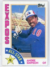 1984 TOPPS #392 - ANDRE DAWSON - CHICAGO CUBS