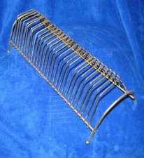 Vintage Record Holder Rack Stand Metal Wire 27 Slots - 33 LP - 15' X 7" X 5"