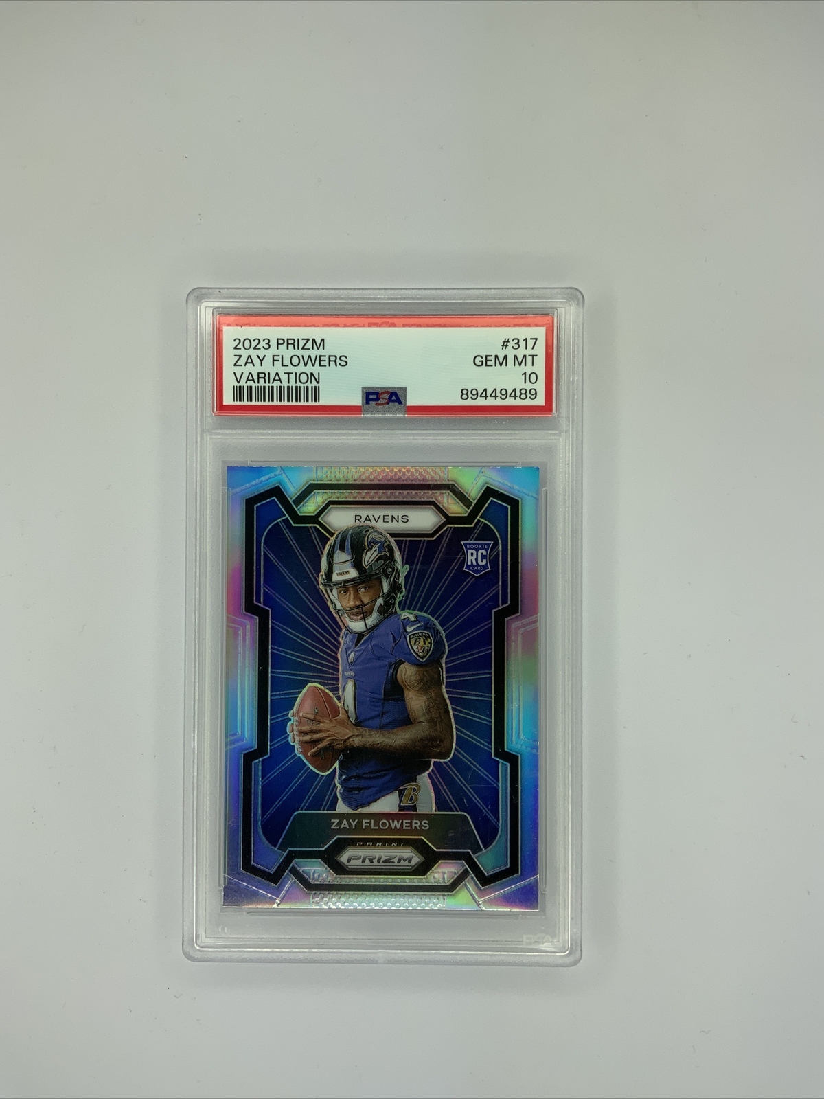 Zay Flowers Panini Prizm #317 Variation