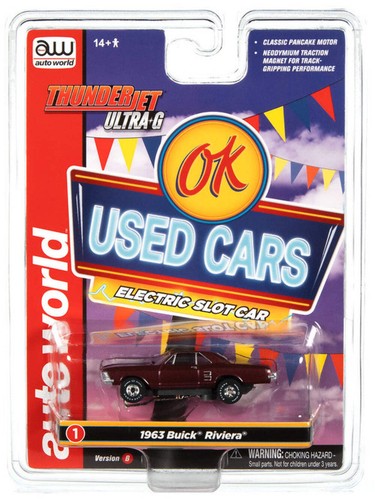 Auto World Thunderjet SC390-1B 2023 R1 OK AUTOS USADOS 1963 BUICK RIVIERA (BORGOÑA - Imagen 4 de 4