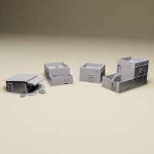 Desert Village Combo - WWII Terrain for 28mm, 20mm, 15mm ,HO Tabletop Wargames