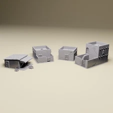 Desert Village Combo - WWII Terrain for 28mm, 20mm, 15mm ,HO Tabletop Wargames