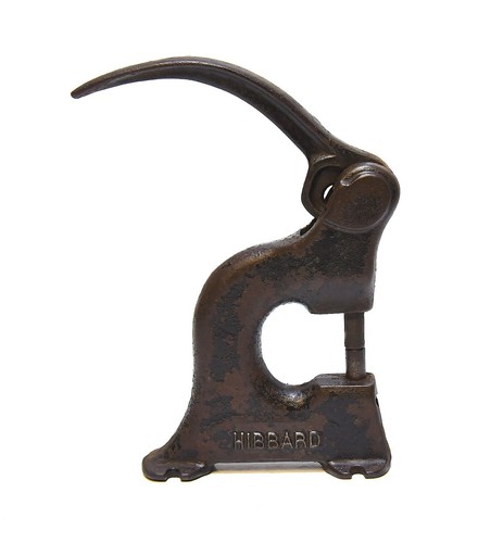 VINTAGE GUSSEISEN INDUSTRIE HIBBARD BANKHALTERUNG NIETENPRESSE STANZWERKZEUG - Bild 1 von 11