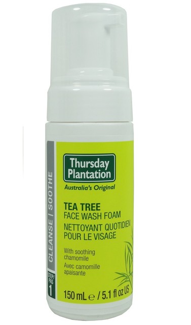 thursday plantation tea tree face wash foam