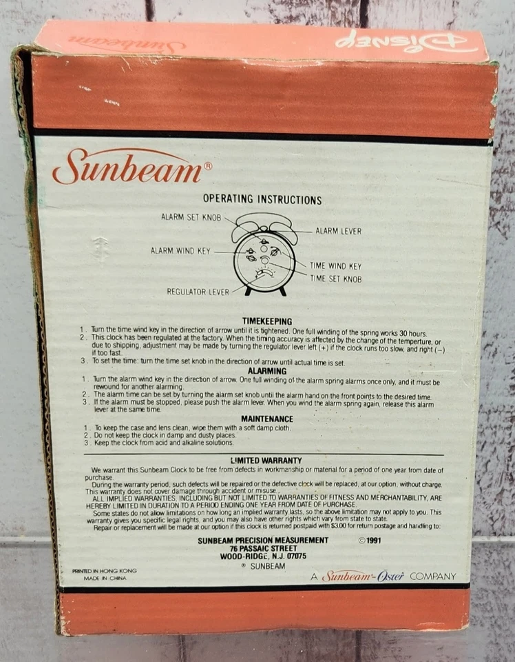 Reloj despertador campana doble rayo de sol Disney La Bella y la Bestia Foto 3 de 4