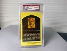 🔥 Bill Dickey HOF Yellow Postcard SIGNED - PSA Authenticated and Slabbed
