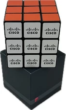 Cisco Promotional Logo Classic Rubik's Cube Puzzle Brain Teaser Game Toy Solved