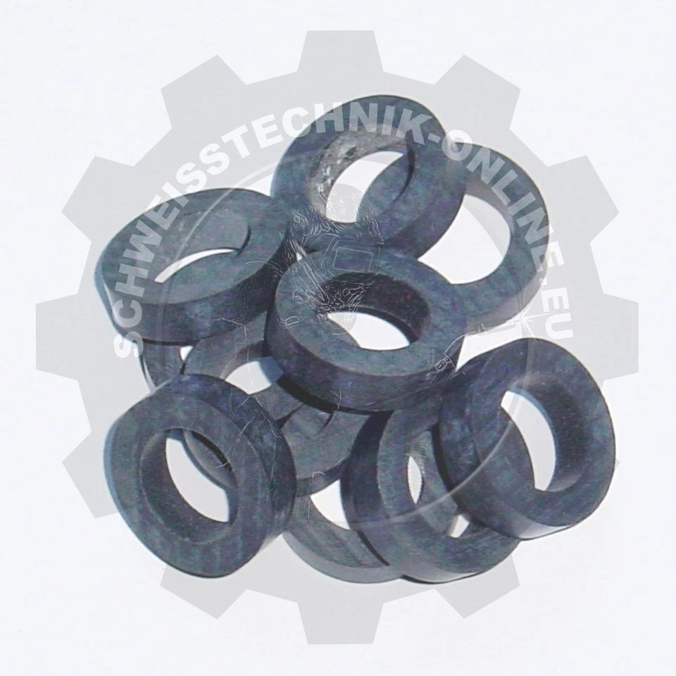 GM Dichtung für Acetylen-Flaschendruckminderer, Gummi, 10 Stück