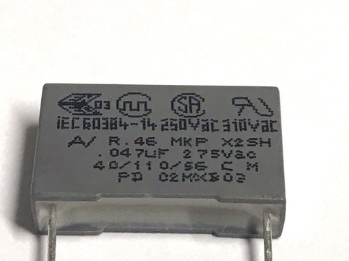 47nF, 275V AC, 560V DC, 0,047uF, R46, MKP, 20%, RM15, R46KI24705001M, 10 Stück - Picture 2 of 4
