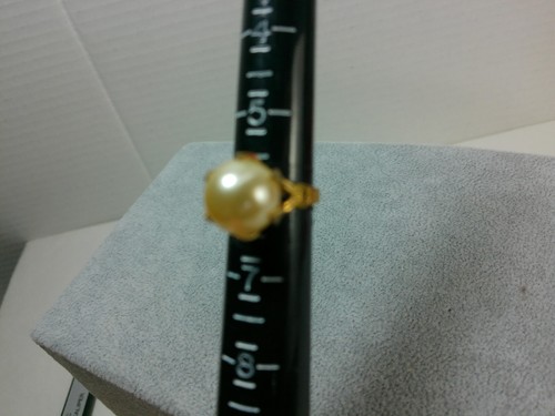 Anillo Gótico De Colección ESPAÑA Oro Latón Imitación Perla Corazón Filigrana Punta Garra Ajustable - Imagen 2 de 22