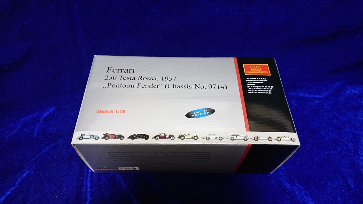 CMC 1/18 Ferrari 250 TESTA ROSSA 1957 Pontoon Fender Ch.0714 CMC 1/18 Ferrari 250 TESTA ROSSA 1957 Pontoon Fender Ch.0714