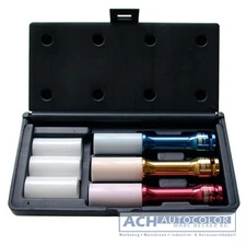 KS TOOLS 515.1040 1/2" Aluminium Impact Socket Set, 17-21mm