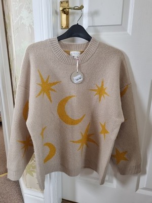 Apricotfarbener Damenpullover Mond & Stern   Größe 10 neu mit Etikett