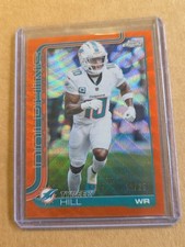 2025 Topps Chrome Football Tyreek Hill Orange 12/25 #185