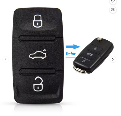 Tastenfeld Pad Gummi für Funk Schlüssel für VW Polo Tiguan Golf 6 Skoda SEAT