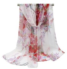 Scarfs for Women Lightweight Fashion Scarves Print Floral Pattern Scarf Shawl...