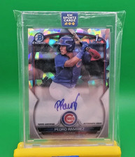 2023 1st Bowman Pedro Ramirez Chrome Atomic Auto 88/100 #CPA-PR- Chicago Cubs