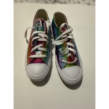 Converse Chuck Taylor All Star Low Rainbow Glitter Sneakers 167253C Womens 6.5