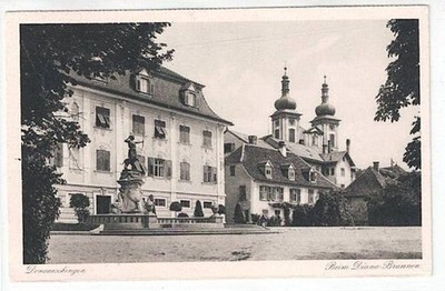 AK Donaueschingen, Beim Diana Brunnen, gelaufen 1942