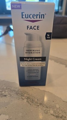 Eucerin Face Immersive Hydration, Night Cream. 2.5 Oz