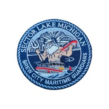 US Coast Guard Sector Lake Michigan Patch Brew City Maritime Military Police