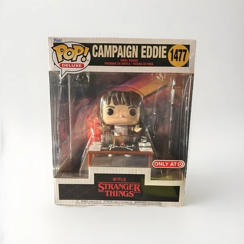 Stranger Things Target Exclusive CAMPAIGN EDDIE Funko Pop Vinyl Deluxe #1477 NIB