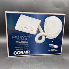 Conair Soft Bonnet Hair Dryer SB1RNX Portable Hooded 4 Heat Settings Open Box