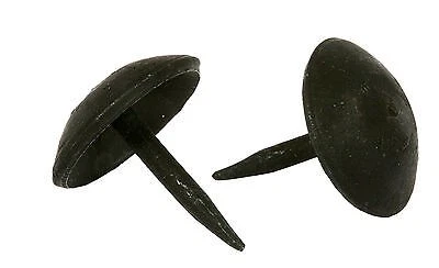 40 Hand Forged Clavos 1" Black Round Domed Head Nails Iron Door Decor Studs Lot - Image 4 of 4