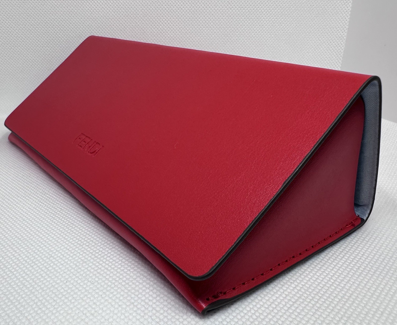 New FENDI RED Authentic Eyeglass Sunglasses Case W/Cloth OBO