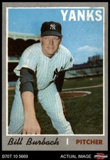 1970 Topps #167 Bill Burbach Yankees 5.5 - EX+