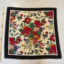 Baar  Beards 100 Wool Floral Spring Scarf, Made In Japan Vintage