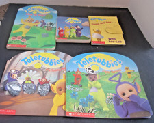 Lote de 9 libros escolásticos Teletubbies Dipsy Dances, Tubby Bedtime, etc. Vintage