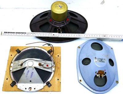 Grundig Isophon Lorenz Lautsprecher Chassis Konvolut, oval 152x190 LPF 2La227