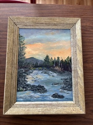 Maine Oil Painting SANDY RIVER PHILLIPS, MAINE Artist Kevin Daley Mountain Water