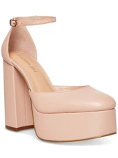 MADDEN GIRL Womens Pink Comfort Dion Round Toe Block Heel Heels Shoes 10 M