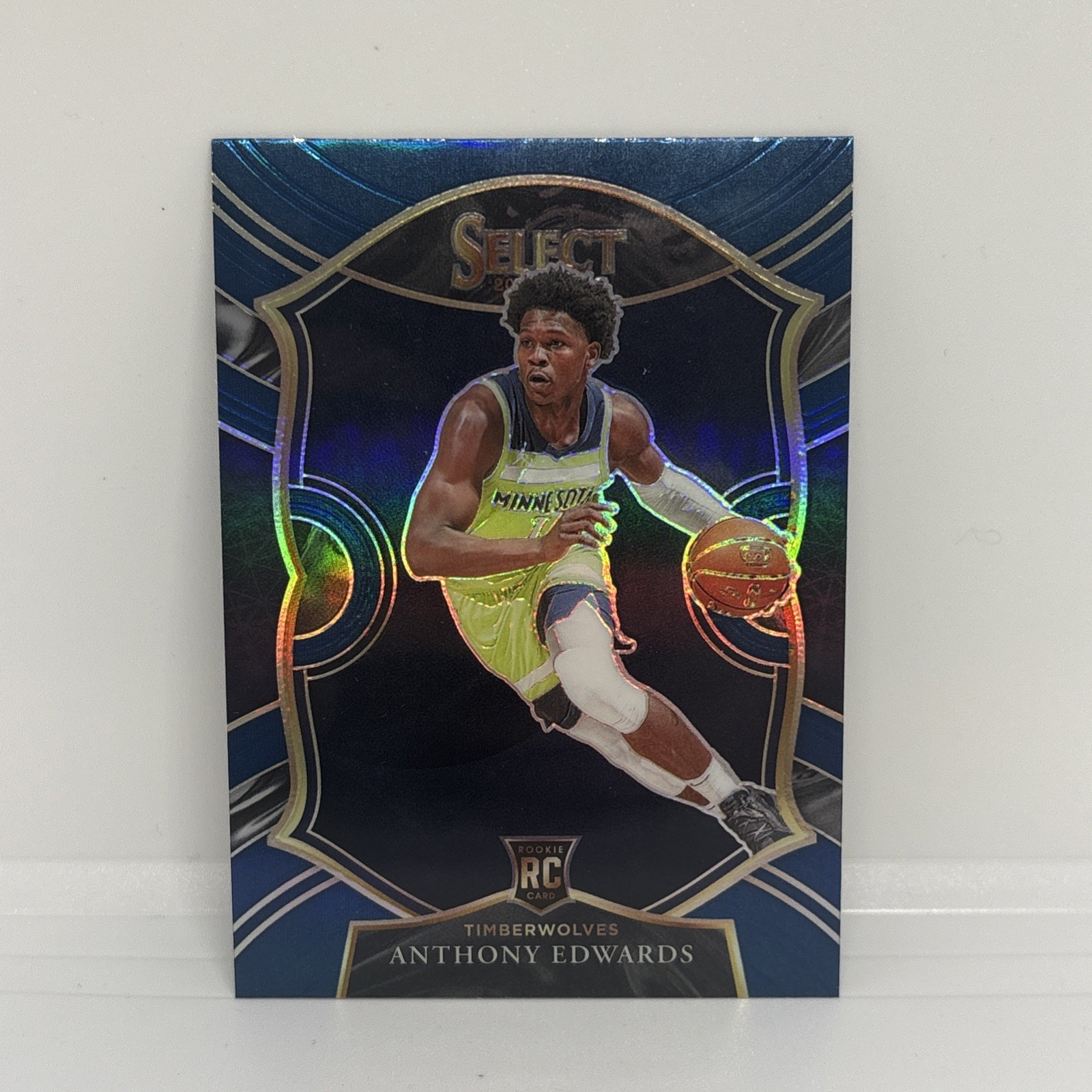 2020-21 Panini Select - Concourse Anthony Edwards #61 Blue Prizm (RC)