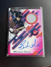 2025 Topps Pristine - Pristine Pieces Autograph Relic Brandon Nimmo /15 #PPAR-BN