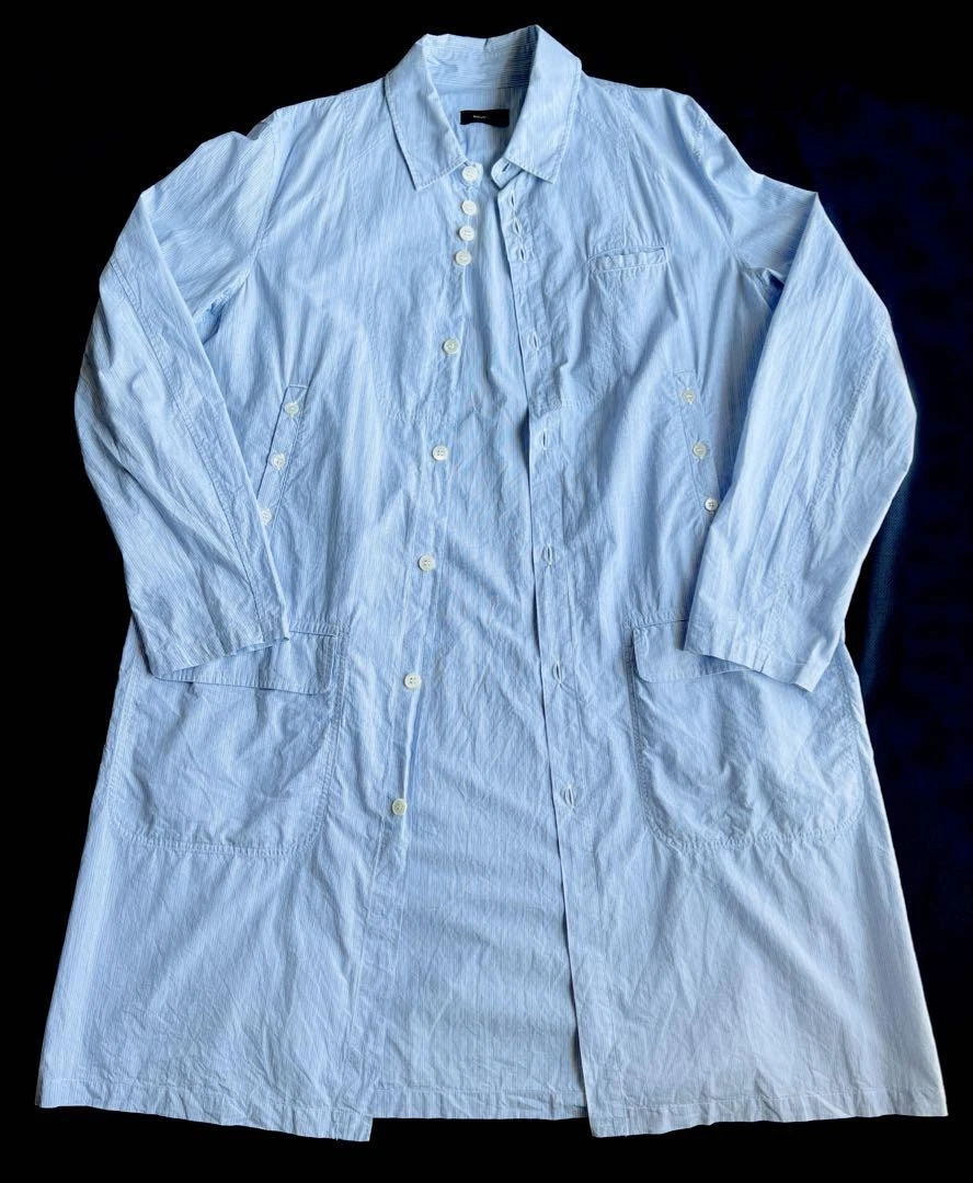 UNDERCOVER Camicia a righe sottocoperta cappotto primaverile crosta