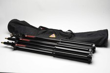 3X Photoflex LS-B2214 8' Medium Weight Lightstand, Case, Solid 