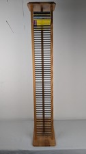 Pine Wood CD Storage Tower Rack Holds 60 CDs 110x40x20cm