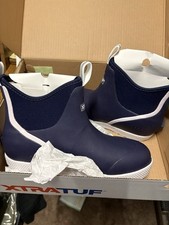 XTRATUF Men's Wheelhouse 6" Navy Rubber Ankle Deck Boots XMW201 new