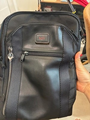 Tumi Alpha Bravo Davis Backpack Laptop Carry Bag Nylon Leather  232682D Reg $395