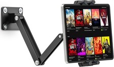 Tablet Wall Mount Holder, iPad Wall Holder Aluminum Extendable Foldable Arm, 360