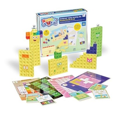 Learning Resources Zahlenblöcke MathLink Würfel 31-40 Aktivitätsset
