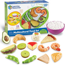 New Sprouts Multicultural Play Food Set - 15 Pieces, Ages 18 Months, Preschool