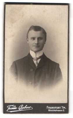 Fotografie Friedrich Carlon, Frankfurt am Main, Bleichstrasse 2, Porträt eines  