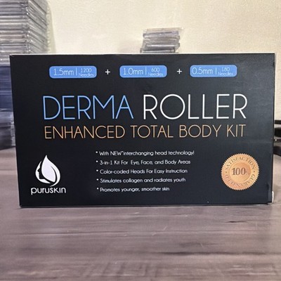 Derma Roller Enhanced Total Body Kit 3-in-1 Acne Scars Wrinkle Removal NOB