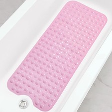 Bathtub Shower Mats Extra Long Non-Slip Bath Tub Mat 39 x 16 Inch Machine