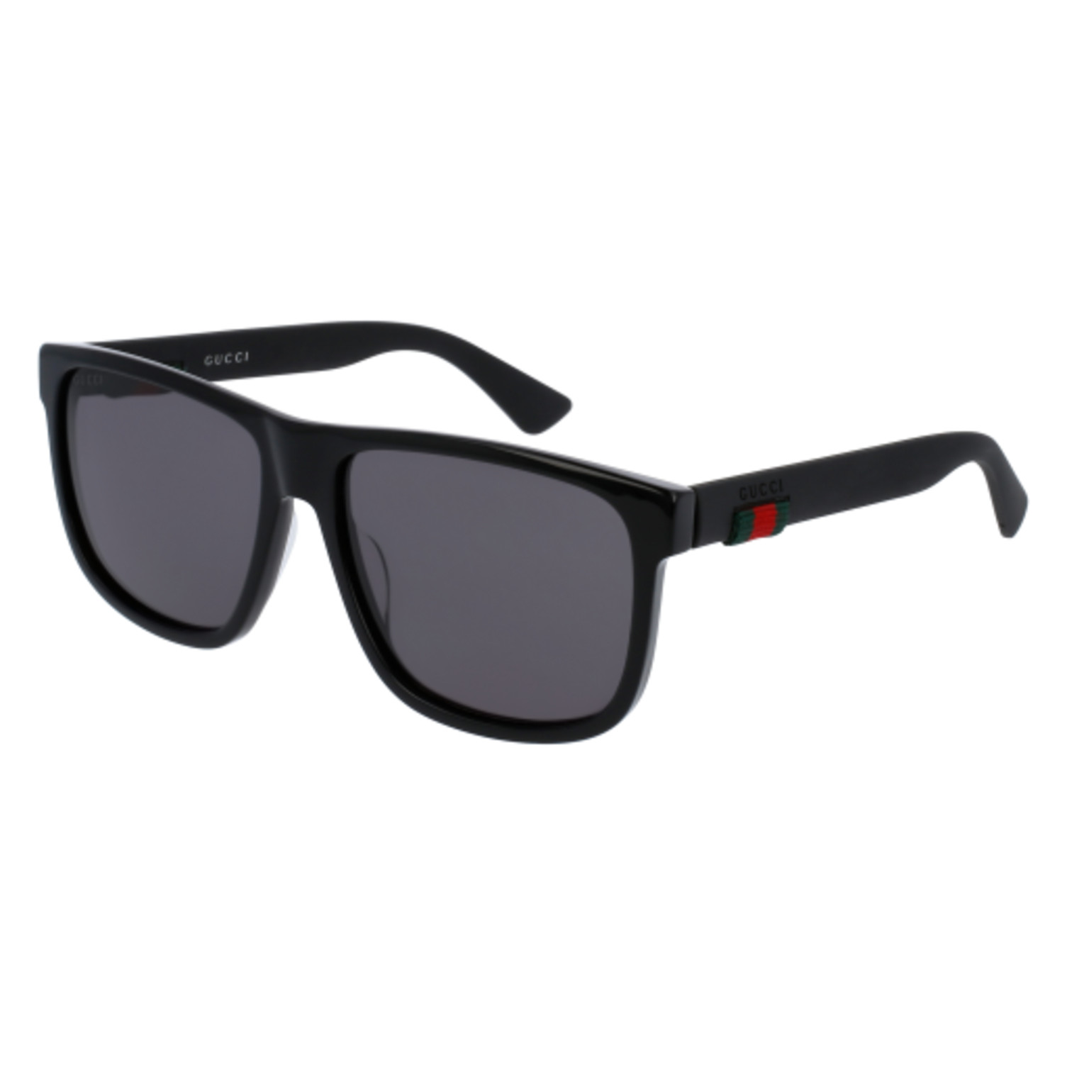 Gucci GG0010S-001 black grey black 001 Sunglasses